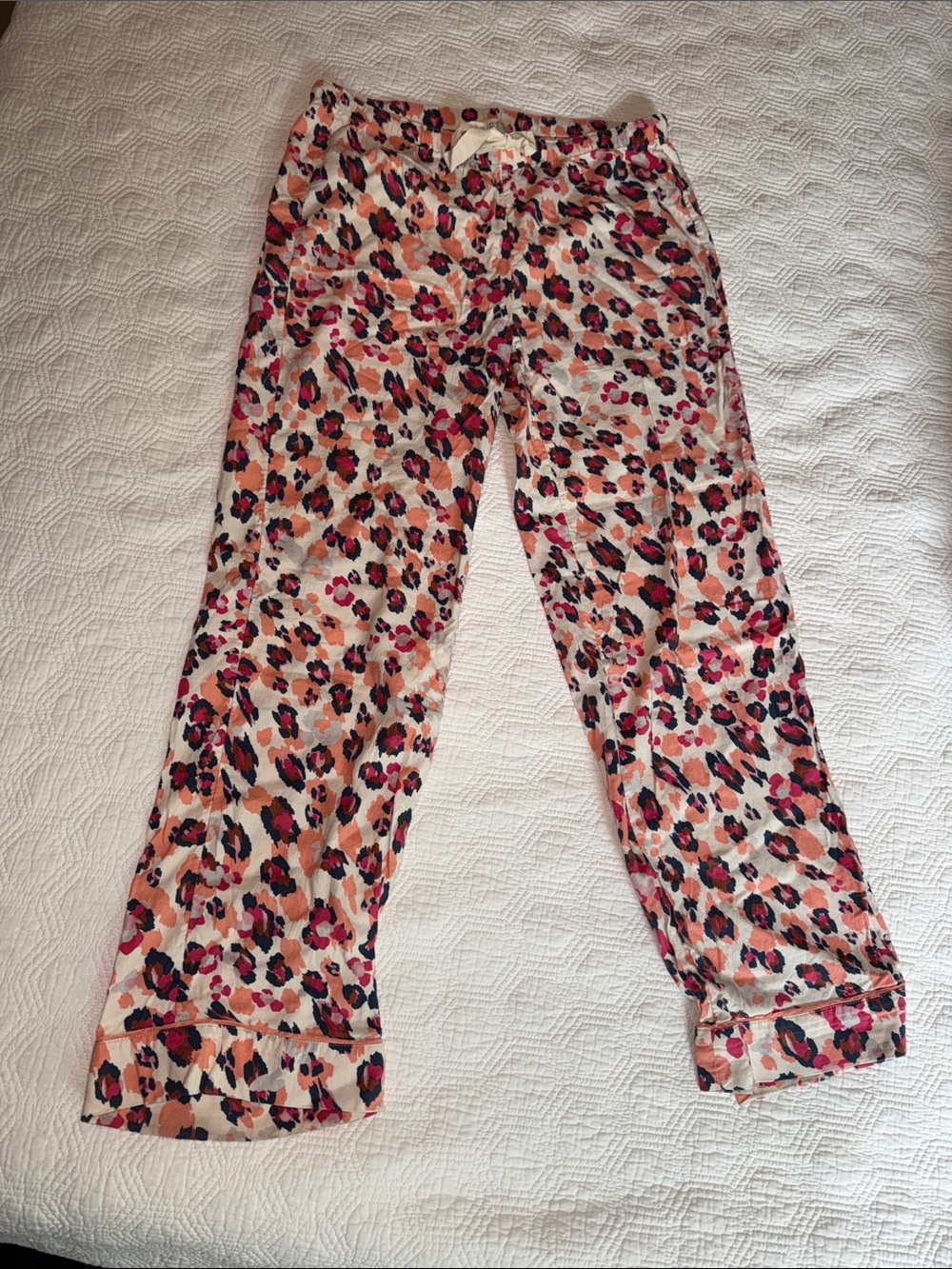 LOFT Girls' Leopard Print Pants - Pink, Tan & Black